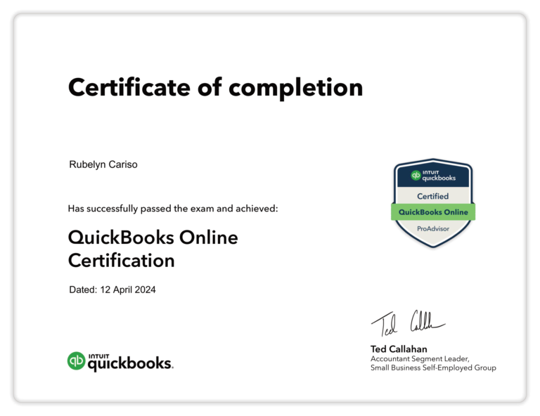 QuickBooksOnlineCertification-Rubelyn-Cariso-1